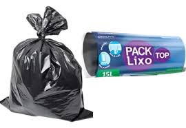 SACO PARA LIXO ROLO PACK LIXO 15L PRETO