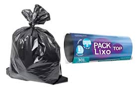 SACO PARA LIXO ROLO PACK LIXO 30L PRETO
