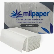 PAPEL INTERFOLHA MILPAPER 1000FL 19X20 BRANCO