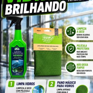 KIT VIDRO BRILHANDO